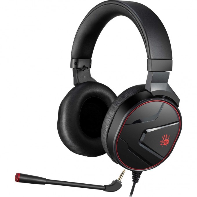 Наушники с микрофоном A4TECH BLOODY 1.3м мониторные USB оголовье черные G600I