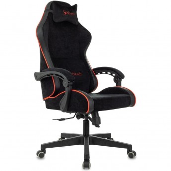 Кресло игровое A4TECH BLOODY GC-670 черный сиденье черный ткань/эко.кожа с подголовником крестовина пластик черный пластик черный